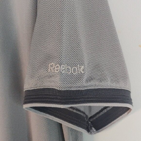 REEBOK Men's Polo Shirt Charcoal Performance Wear Golf Casual Everday Wear 2XL - Picture 10 of 10